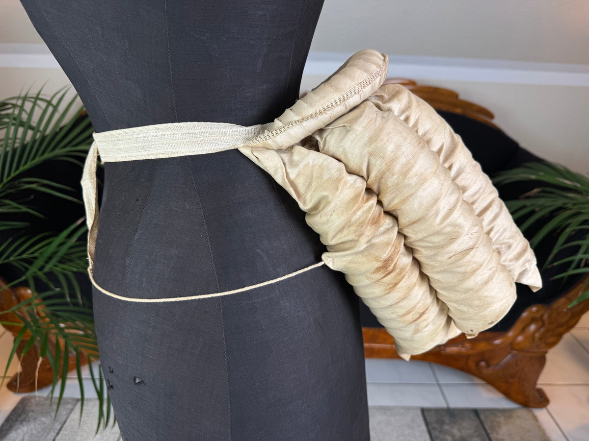 Antique Five‑Coil Bustle, 1880s – Cotton and Steel Coil Victorian Support