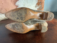WIENER WERKSTÄTTE Shoes, Enamel Medaillons, Vienna, ca. 1910