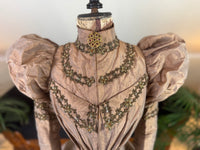Antique Victorian Paper Silk Day Dress – England circa 1898