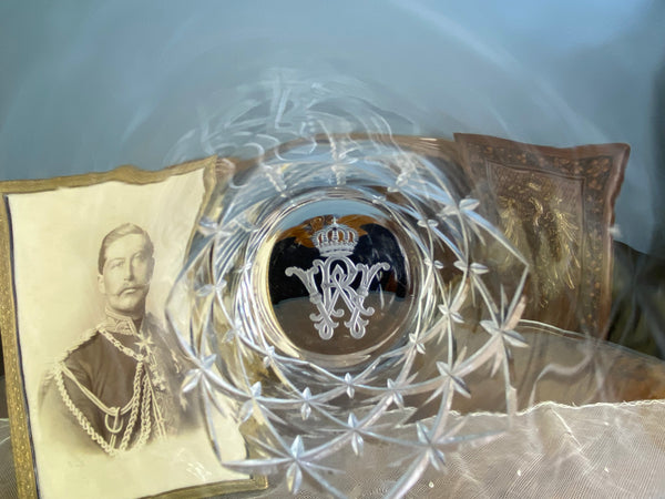 Four Large Water Glasses, Kaiser Wilhelm II, ca. 1890