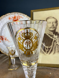 Red Wine Glass, Gräflich Schaffgotsch's Josephinenhütte, Kaiser Wilhelm II, ca. 1912