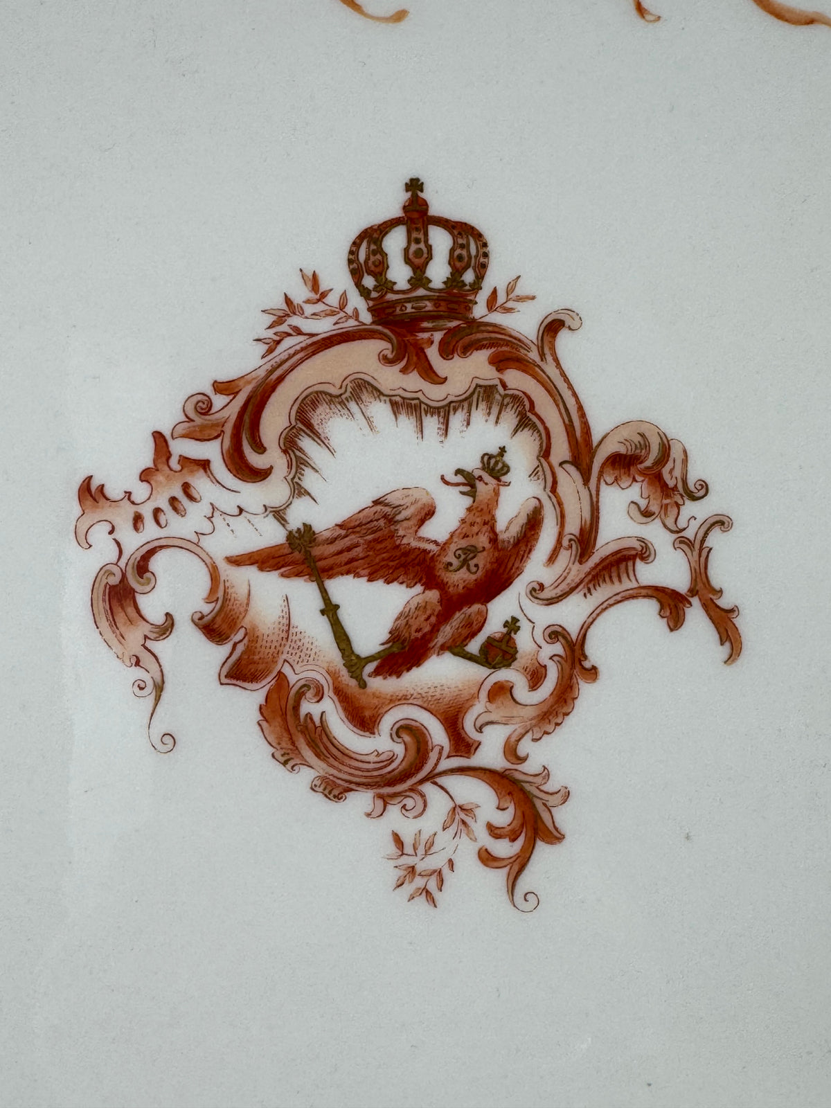 Neuosier Large Serving Platter, Kaiser Wilhelm II, ca. 1900