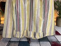 A Yellow, Green and Pink Striped Silk Taffeta Robe à l’Anglaise, ca. 1770