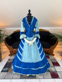 Antique Victorian Evening Dress, England, ca. 1872