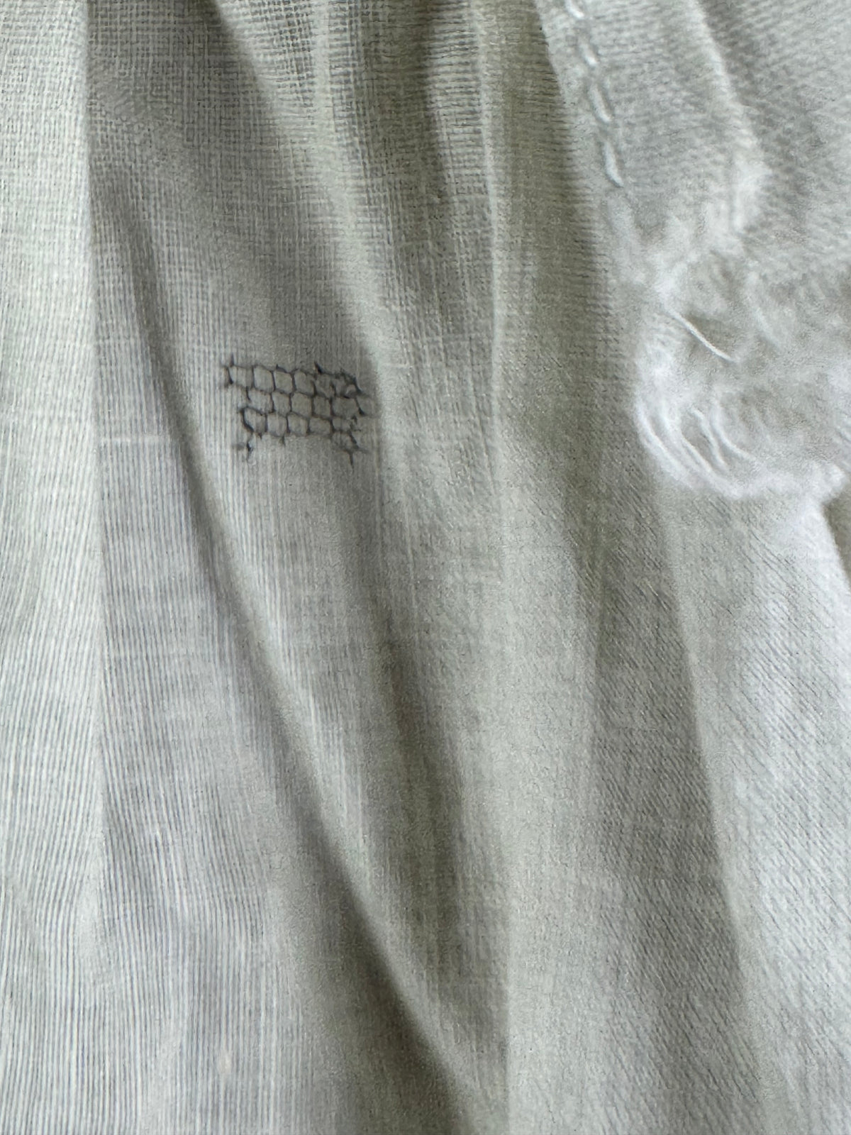 Antique Victorian Light‑Green Quilted Cotton Sunbonnet, ca. 1900