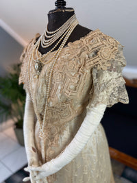Antique Edwardian Evening Dress, ca. 1906