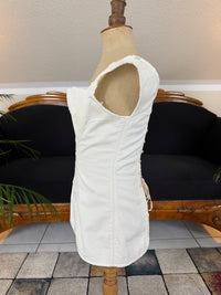 Corded Cotton Corset, ca. 1825–1830 – Regency Fashion, Rare Early 19th‑Century Example
