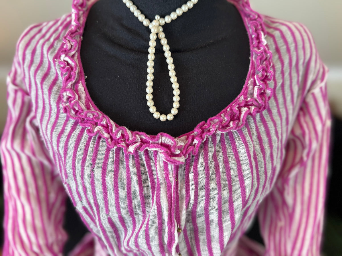 A Young Lady’s Summer Elegance – Antique Dress, ca. 1858
