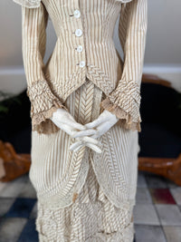 Antique Victorian Travel Dress, ca. 1883