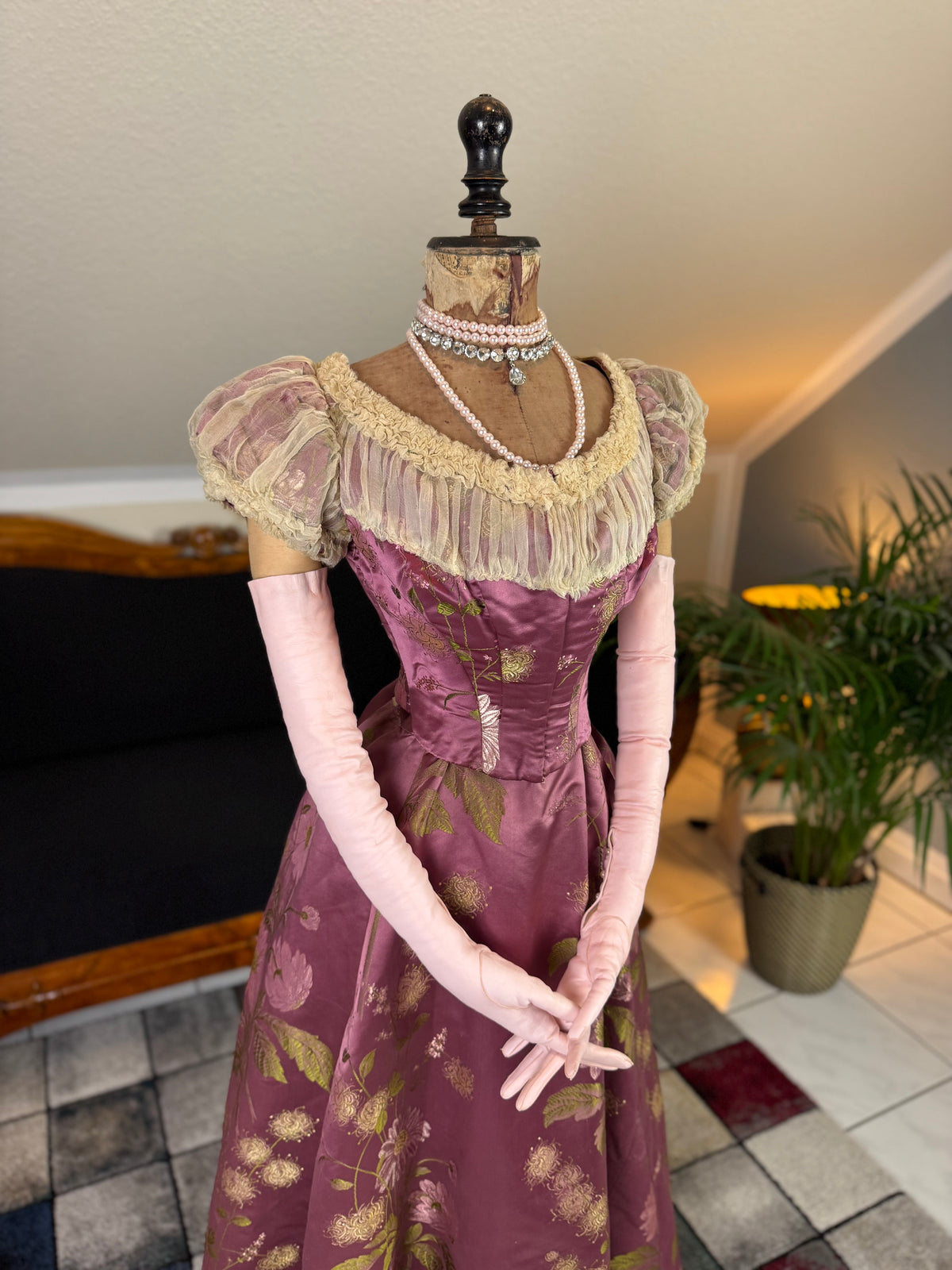 Antique Victorian Ball Gown, ca. 1895