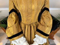 Antique Victorian Day Dress, ca. 1858