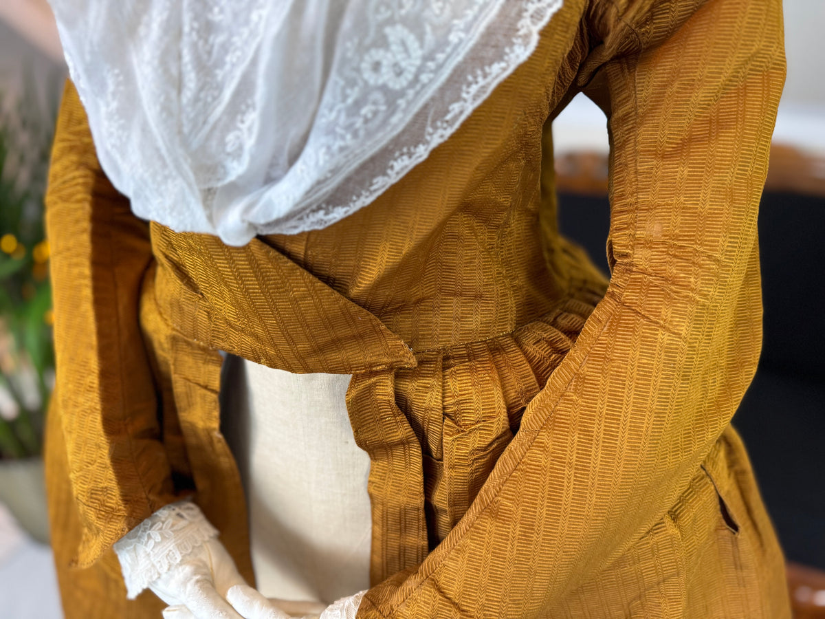 Rococo Cannelé Silk Robe à l’Anglaise, ca. 1775