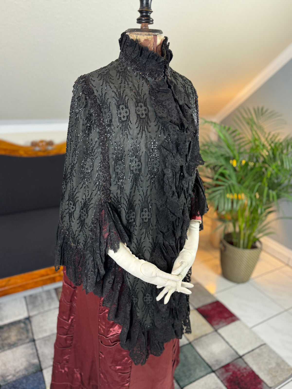 Antique Victorian Beaded Dolman, ca. 1884