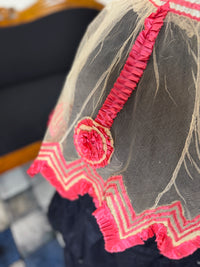 Jupe en tulle victorienne antique, vers 1858