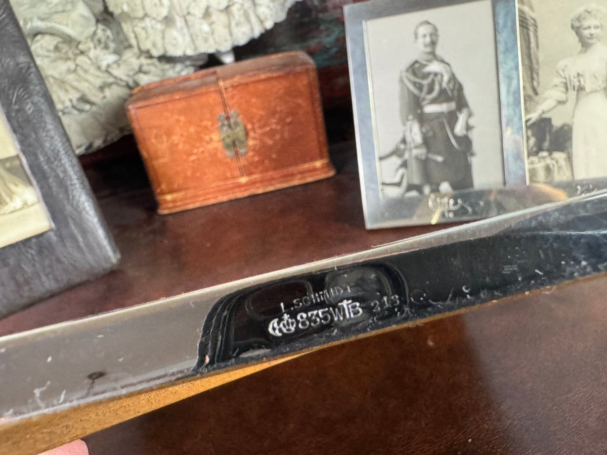 Silver Presentation Frame of Emperor Wilhelm II – Photograph with Original 1931 Signature