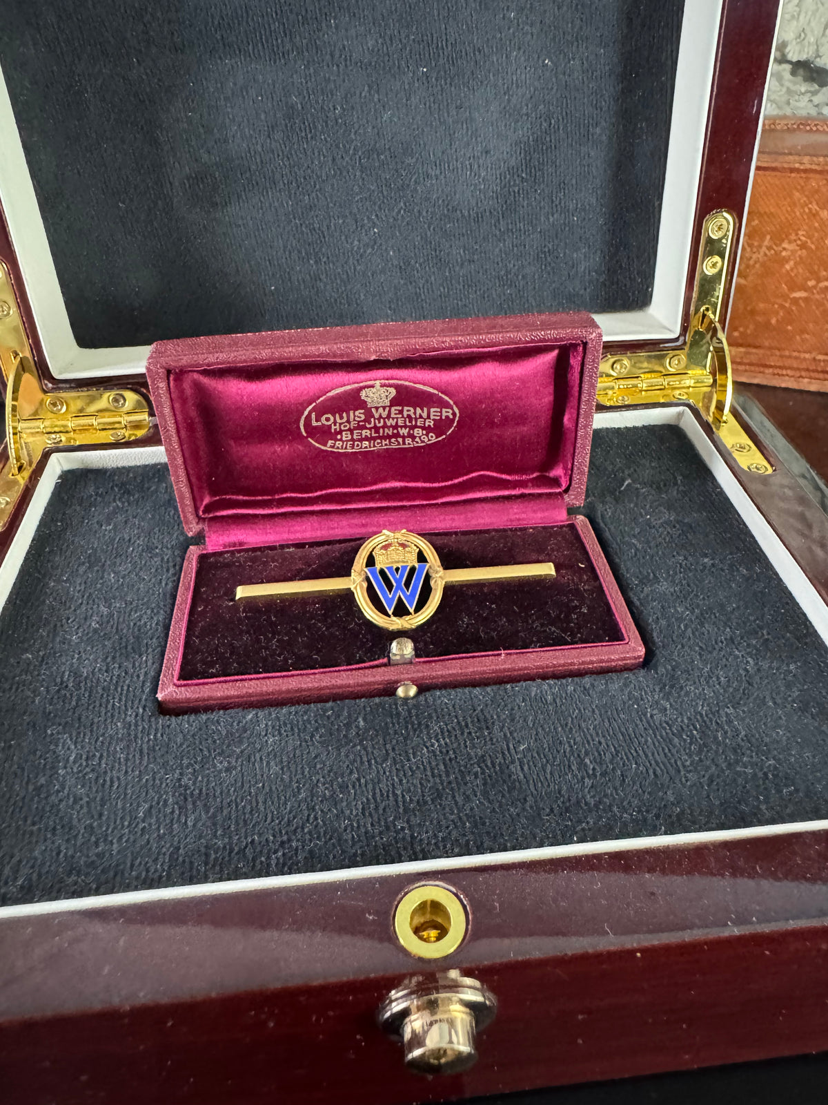 Presentation Pin from Emperor Wilhelm II – Rare Jewel by Court Jeweller Werner, Berlin
