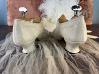 Antique Evening Shoes in Goatskin Leather, England, ca. 1907