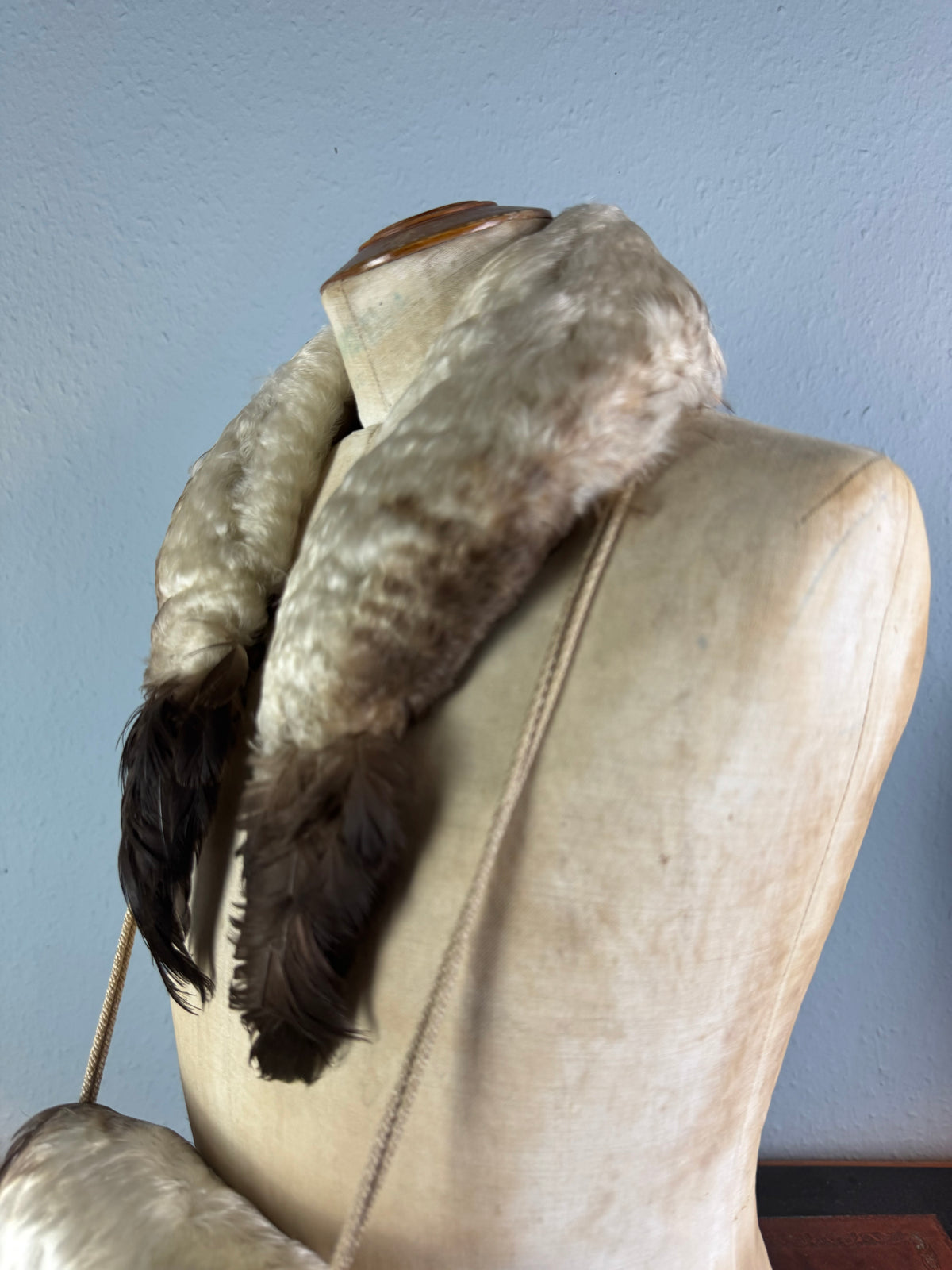 Antique Goose Feather Muff and Collar, England, ca. 1890 – Child’s Accessory
