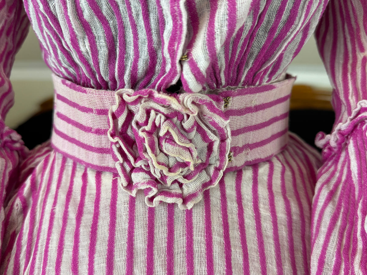 A Young Lady’s Summer Elegance – Antique Dress, ca. 1858