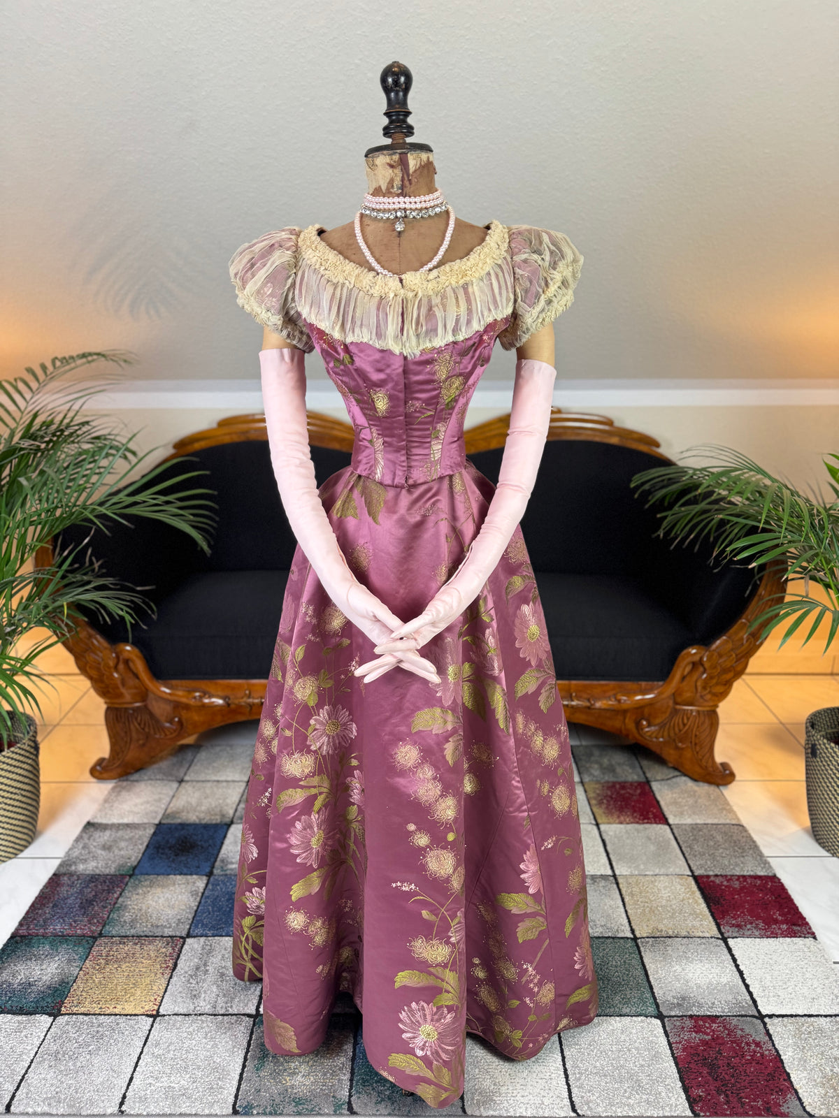 Antique Victorian Ball Gown, ca. 1895