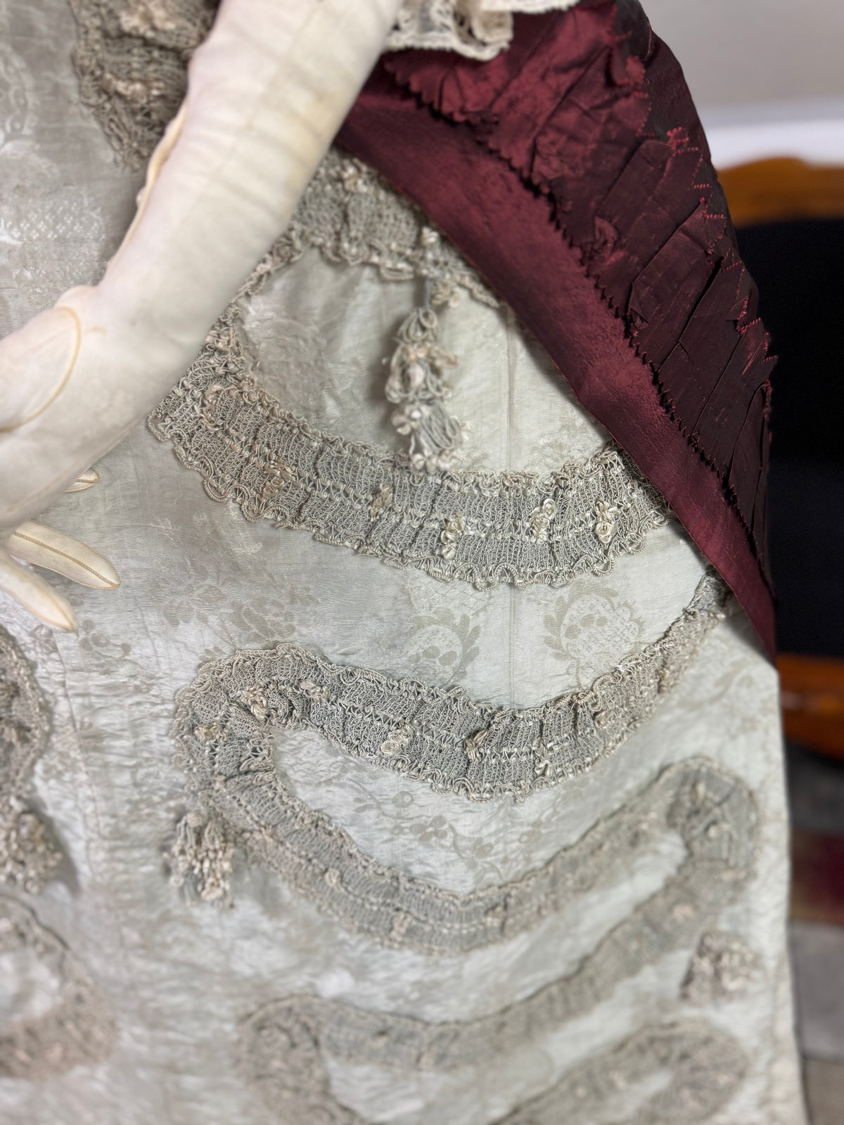 Rococo Robe à la Polonaise and Petticoat, ca. 1775