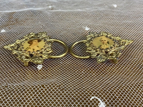 Belt Buckle with Two  Ladies' Portraits, ca. 1900