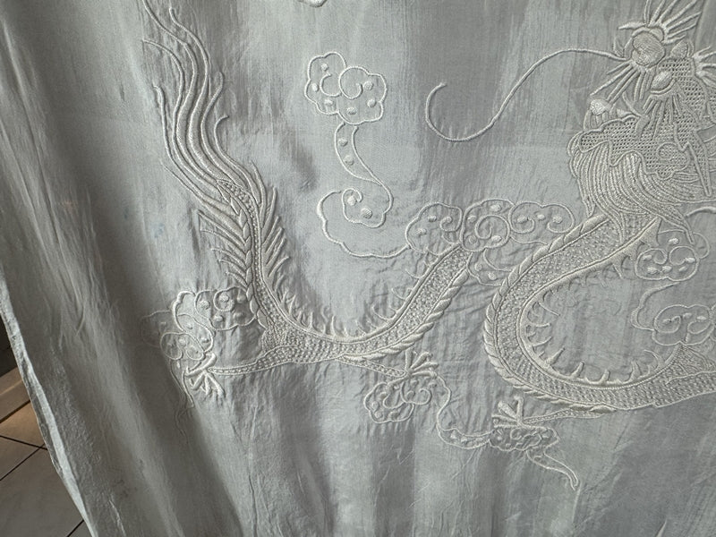 Chinese Silk Shawl, dragon motif, ca. 1907