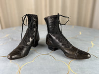 Unworn Lace-up Boots, ca. 1900