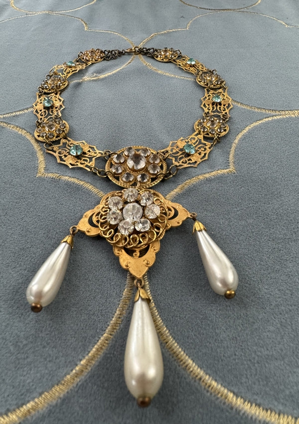 Antique Theatrical Necklace, Germany, ca. 1890-1910