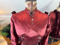 Ensemble de visite victorien antique, vers 1883
