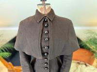 Ensemble de voyage victorien en laine avec sac assorti, Allemagne, vers 1898
