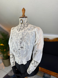 Irish Lace and Whitework Blouse, ca. 1908