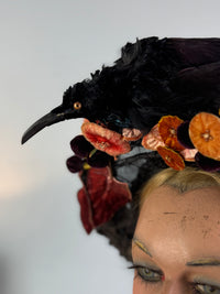 Antique Bird Hat, England, ca. 1904 – Edwardian Feather Trim Millinery