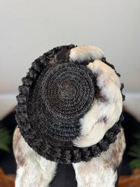 Goose Feather Collar Stole, Muff and Hat Appliqué, ca. 1890