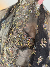Embroidered Victorian Shawl, ca. 1895