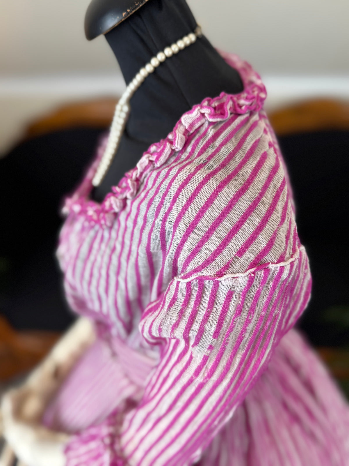 A Young Lady’s Summer Elegance – Antique Dress, ca. 1858