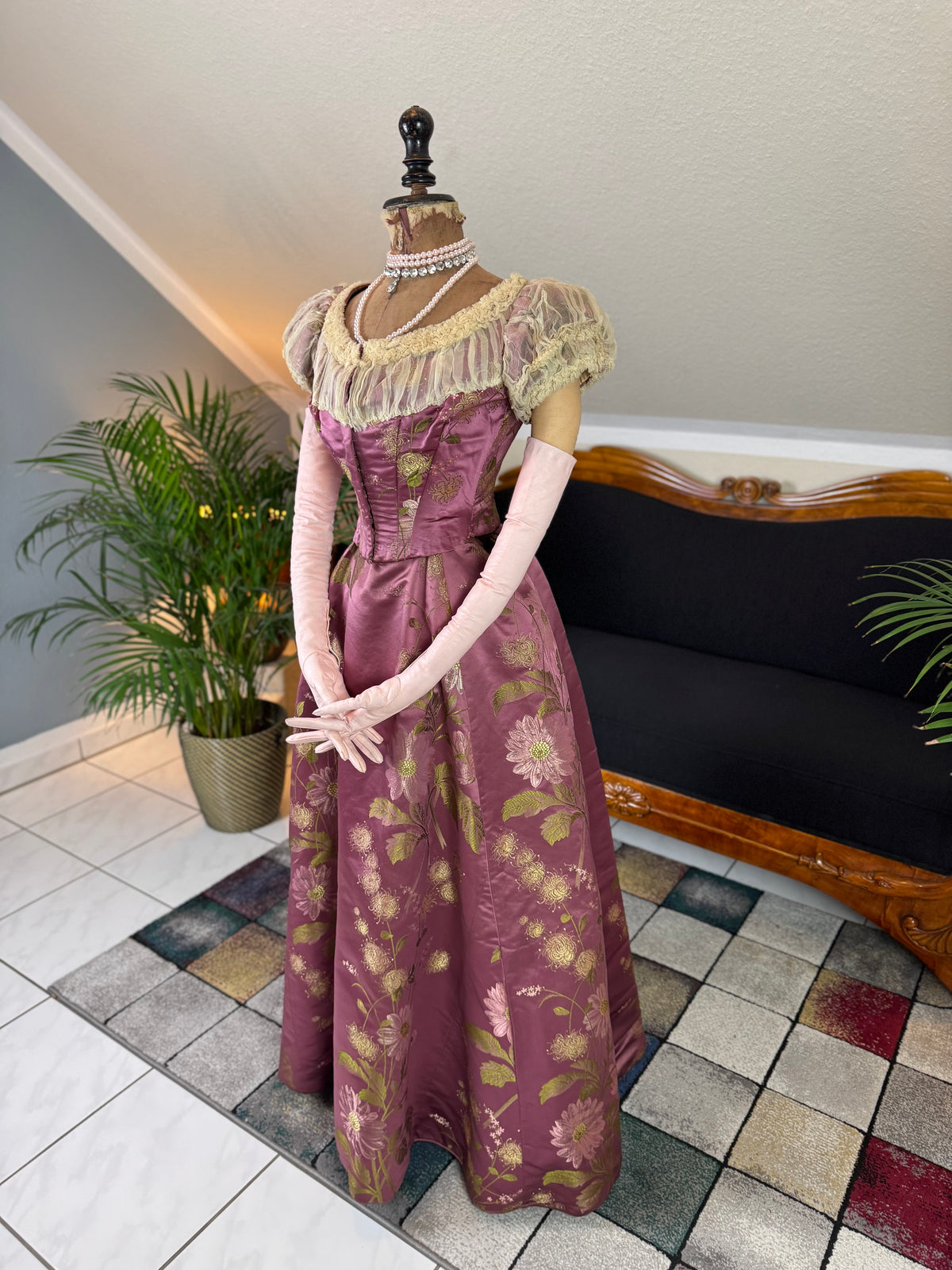 Antique Victorian Ball Gown, ca. 1895