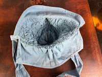 Antique Victorian Blue Cotton Sunbonnet, ca. 1900