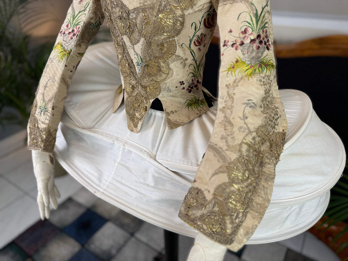 Rare Rococo Bodice, ca. 1765 – Hand‑Stitched French 18th‑Century Garment