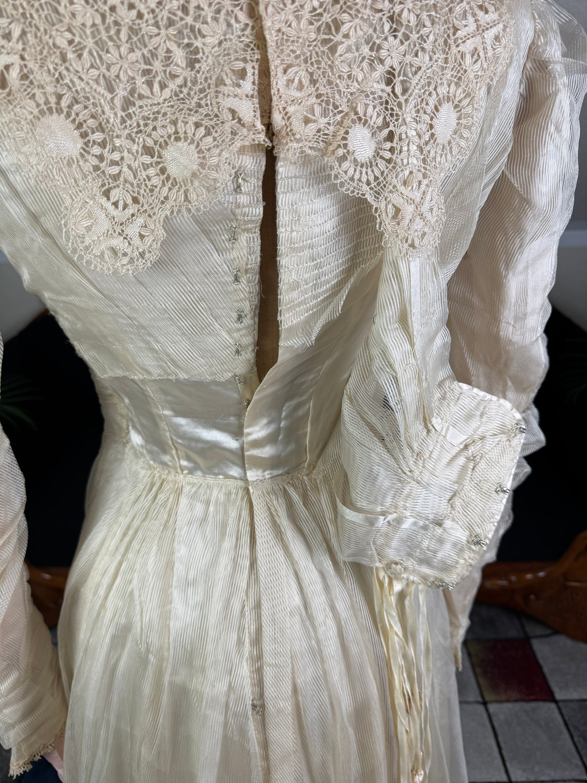 Antique Edwardian Festive Dress, ca. 1908