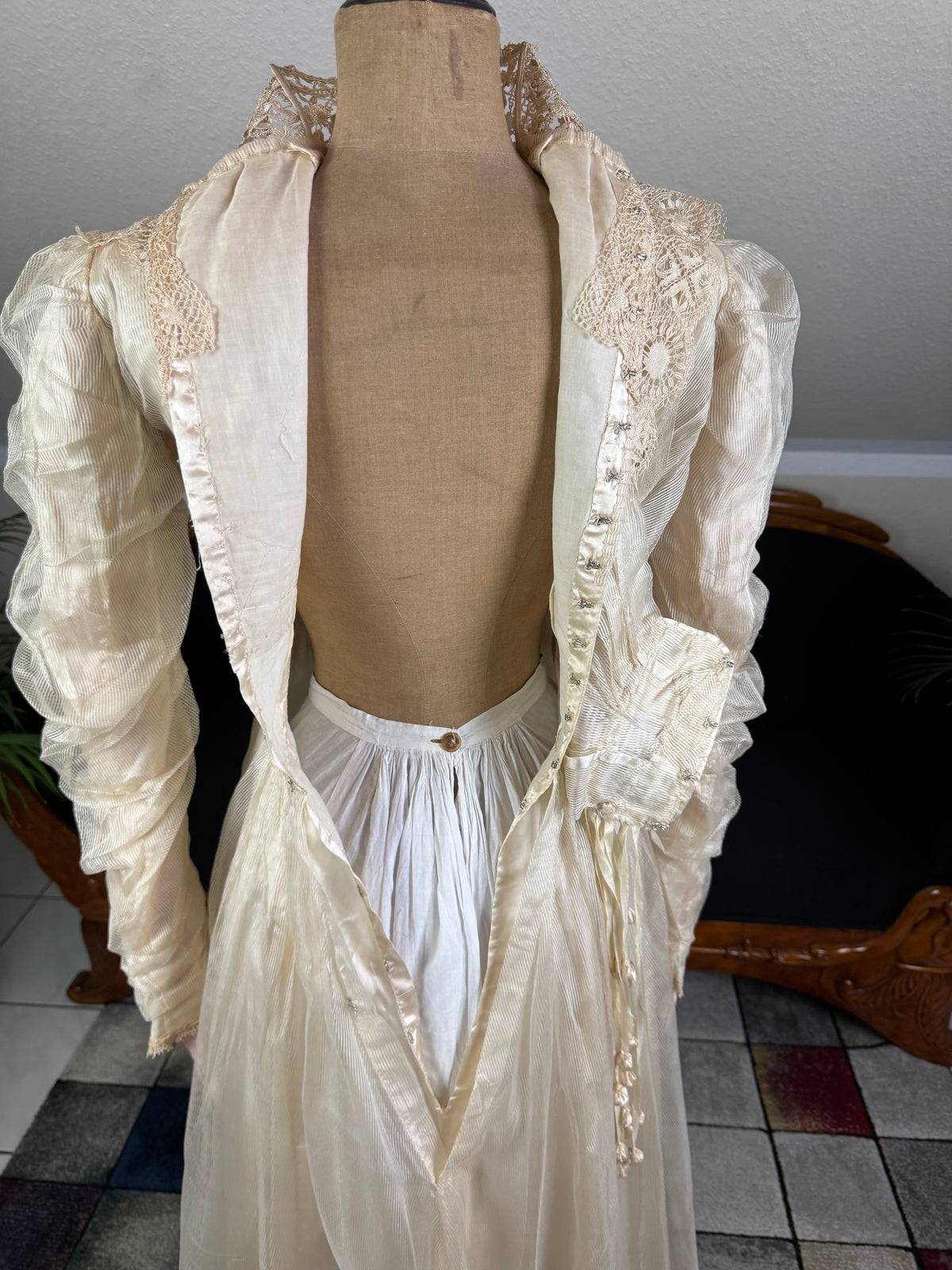 Antique Edwardian Festive Dress, ca. 1908