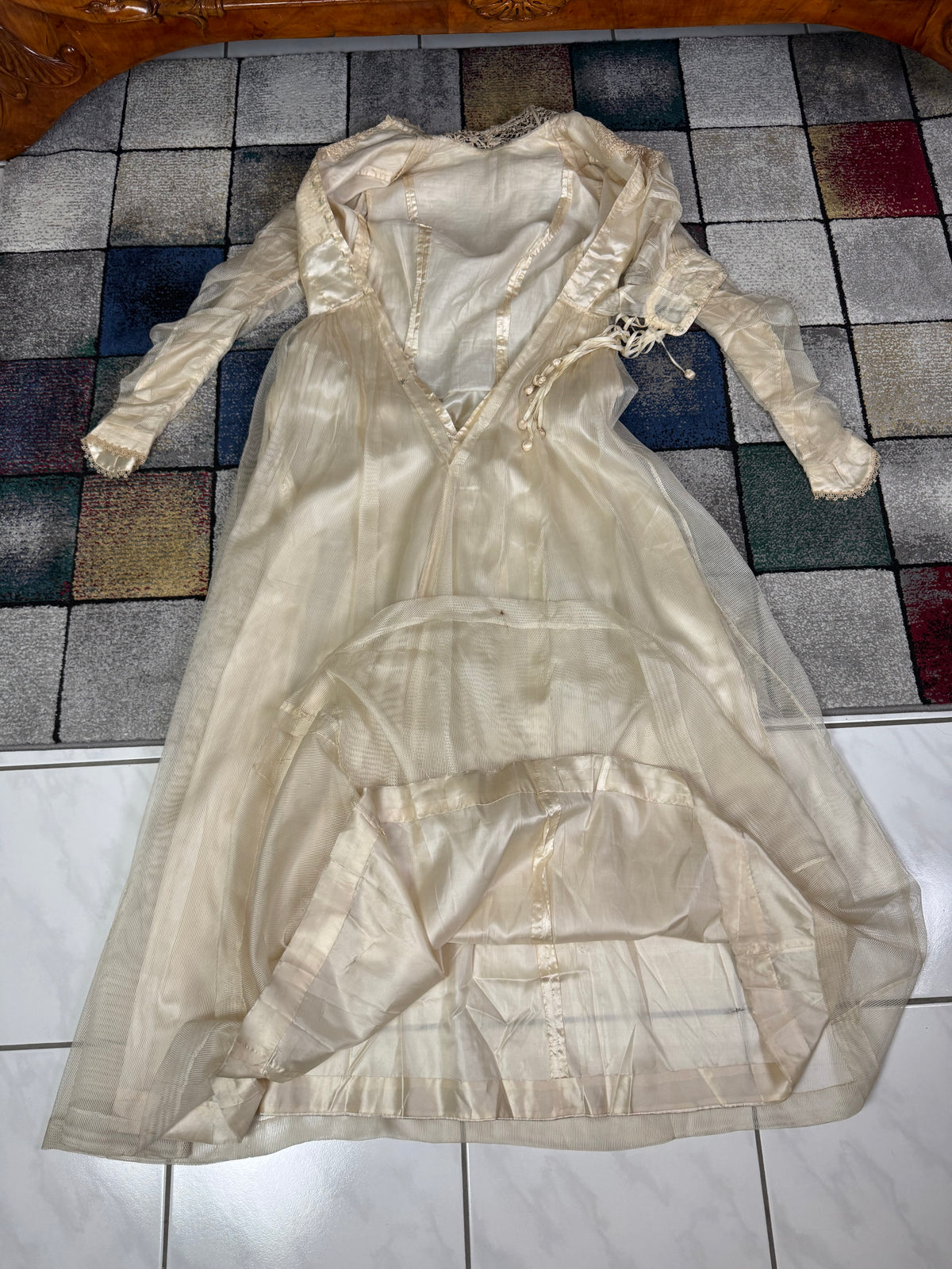 Antique Edwardian Festive Dress, ca. 1908