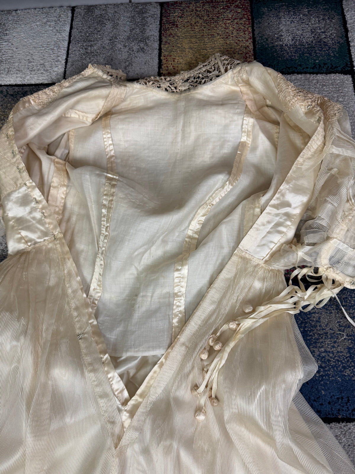 Antique Edwardian Festive Dress, ca. 1908