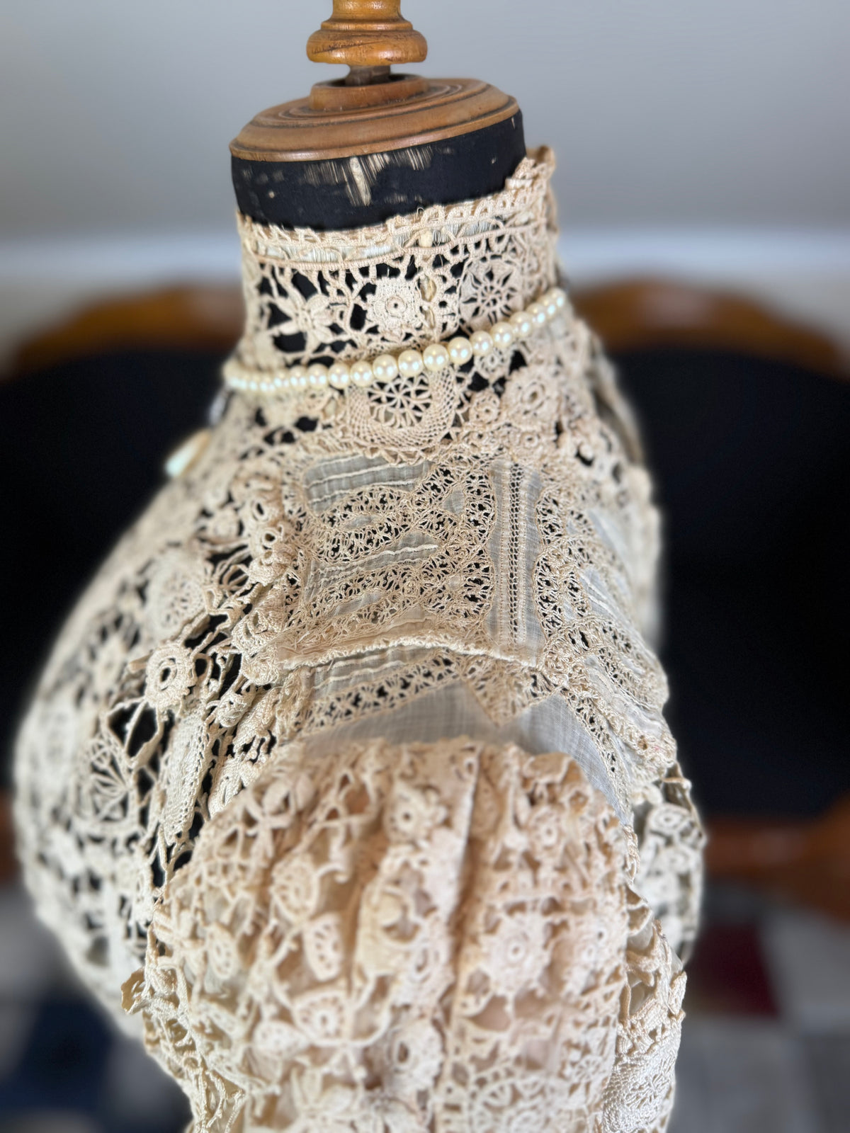 Irish Crochet Lace Blouse, ca. 1901