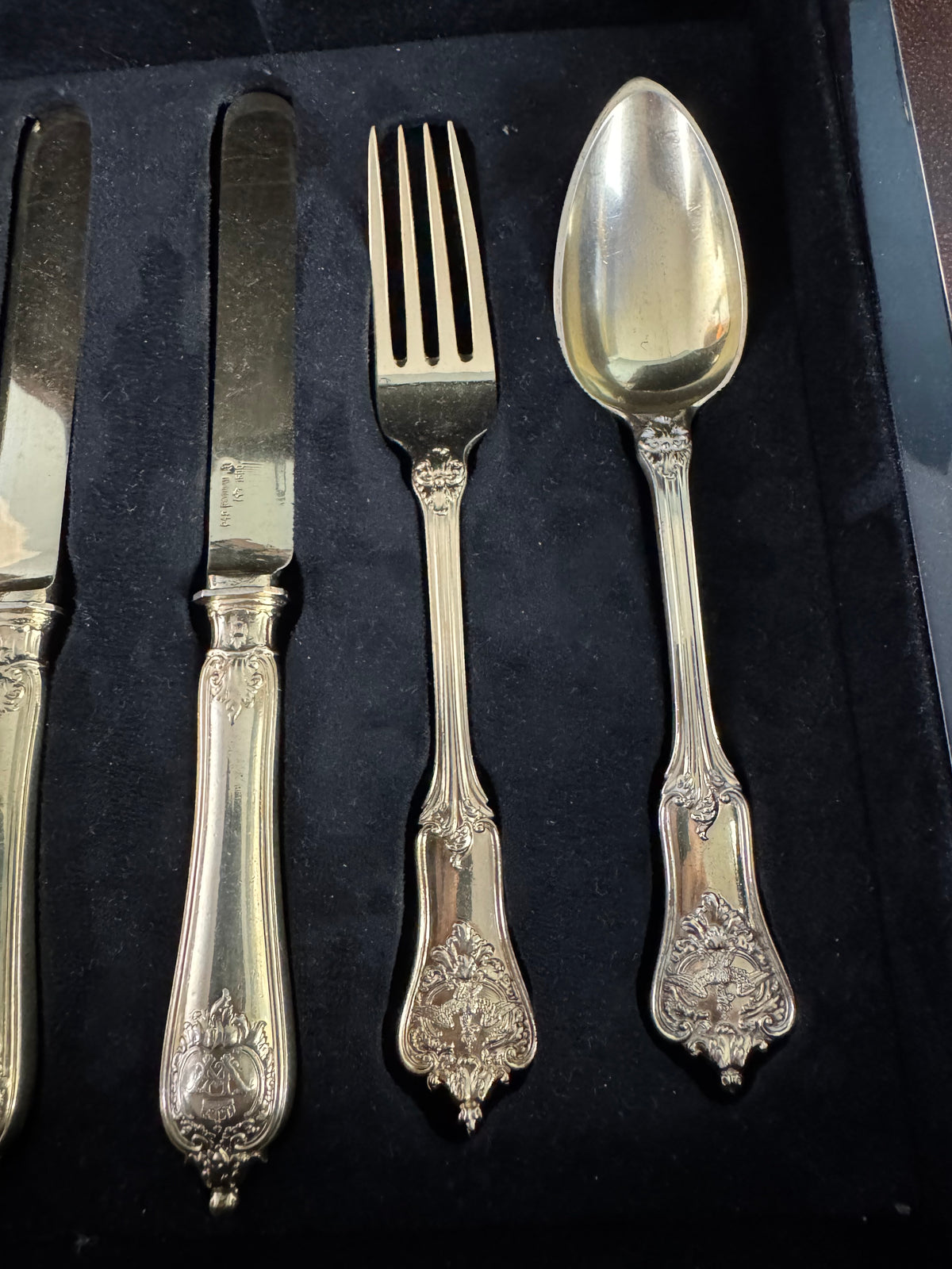 Gilded Silver Cutlery, Rococo Service, Emperor Wilhelm II