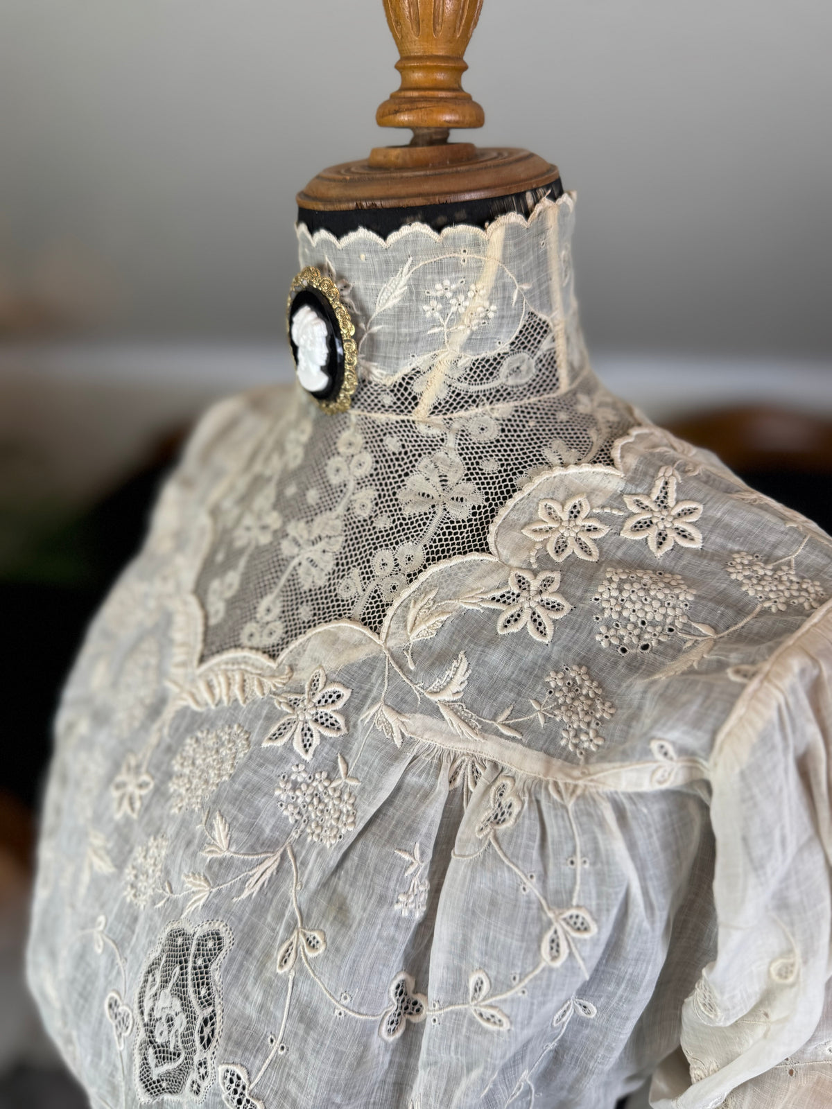Irish Lace and Whitework Blouse, ca. 1908