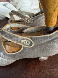 WIENER WERKSTÄTTE Shoes, Enamel Medaillons, Vienna, ca. 1910