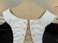 Corded Cotton Corset, ca. 1825–1830 – Regency Fashion, Rare Early 19th‑Century Example