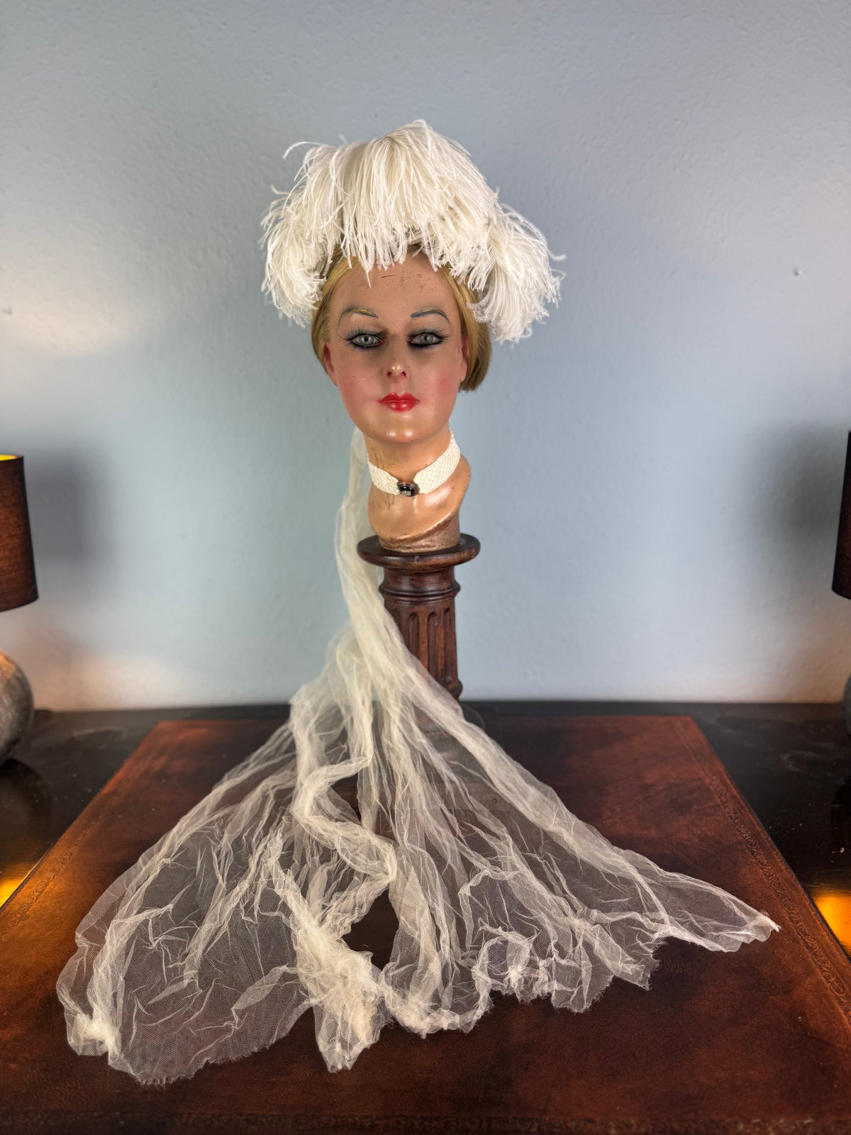 Victorian Ostrich Feather Court Headpiece, ca. 1890 – Debutante Hair Ornament