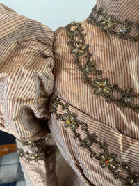 Antique Victorian Paper Silk Day Dress – England circa 1898
